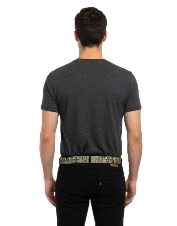 Pasek casualowy Slipknot oliwkowy/zielony UNISEX