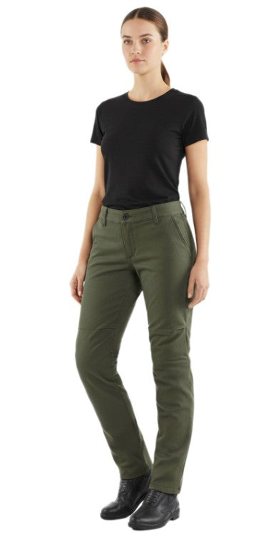 Spodnie motocyklowe damskie DAINESE Chinos Lady Tex z ochraniaczami Pro-Shape 2.0