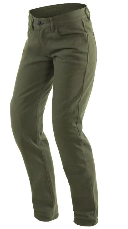 Spodnie motocyklowe damskie DAINESE Casual Regular Lady Tex z ochraniaczami Pro-Shape 2.0
