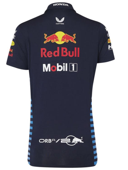 Koszulka polo damska Oracle Red Bull Racing Formuła 1 F1 Team 2024 z logo sponsorów