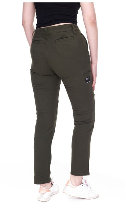 Spodnie motocyklowe damskie DAINESE Chinos Lady Tex z ochraniaczami Pro-Shape 2.0