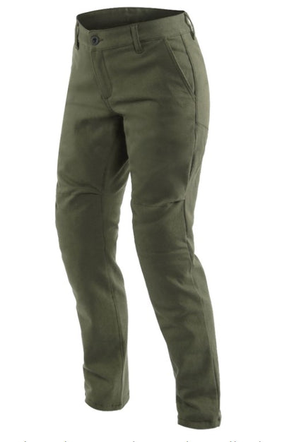 Spodnie motocyklowe damskie DAINESE Chinos Lady Tex z ochraniaczami Pro-Shape 2.0