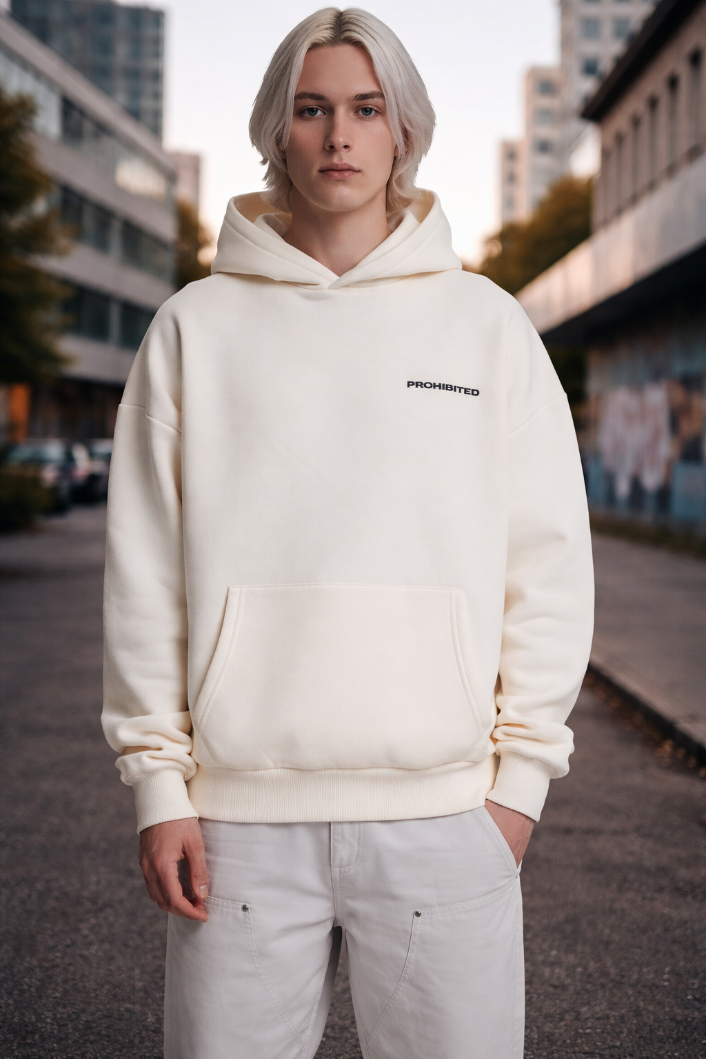 Bluza UNISEX z kapturem Prohibited