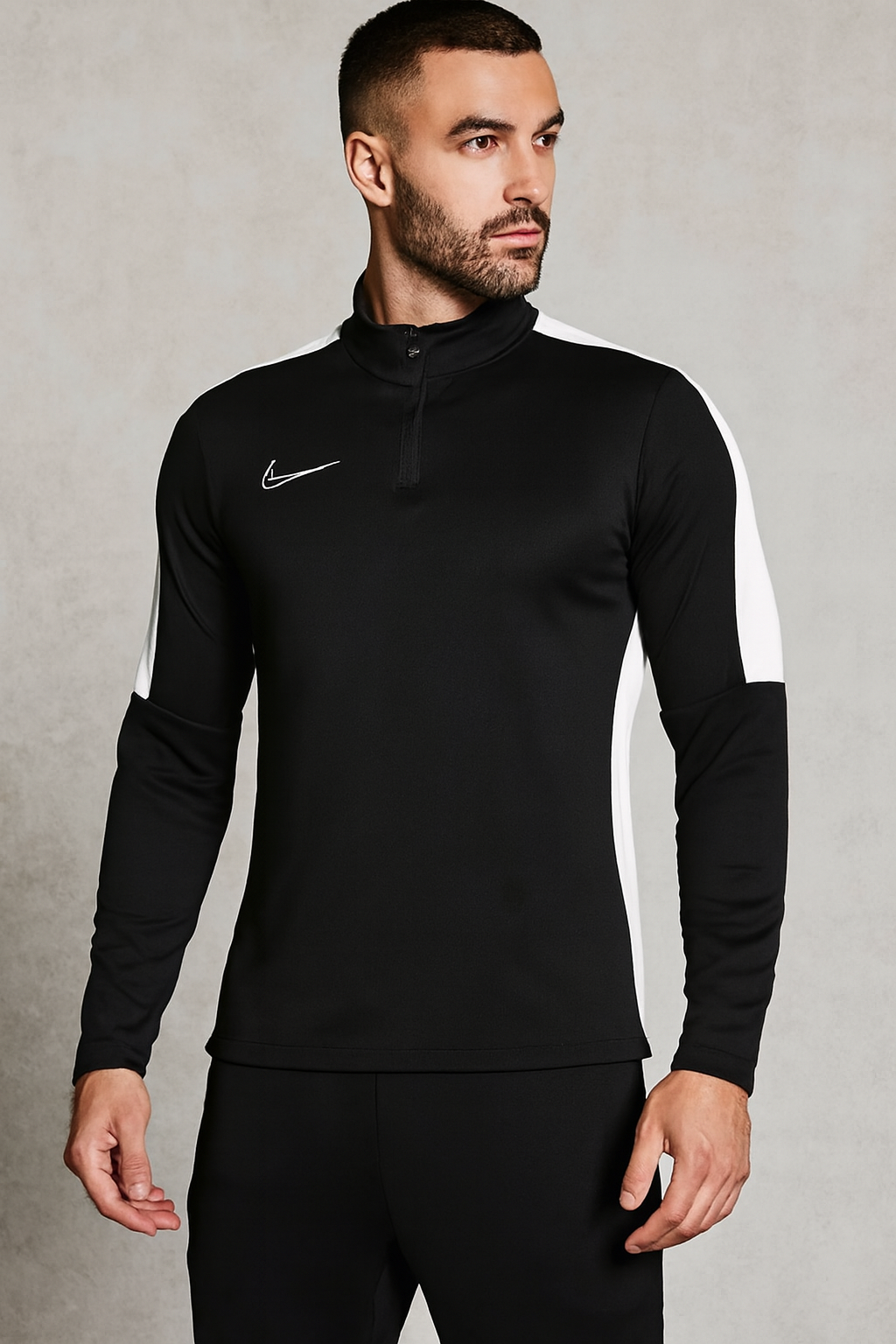 Bluza z długim rękawem męska Nike Academy 23, CZARNA