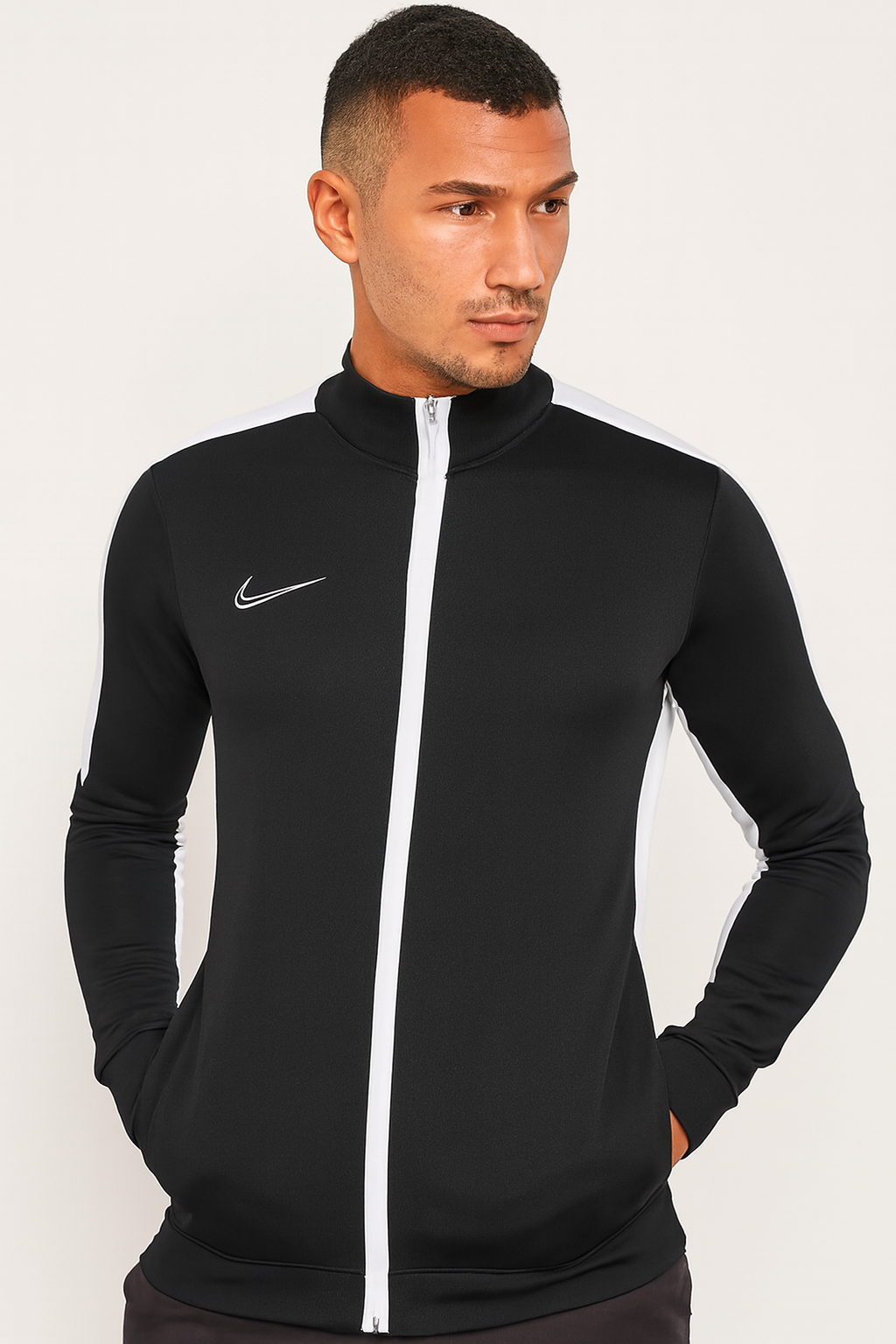 Kurtka treningowa Nike Academy 23, CZARNO BIAŁA