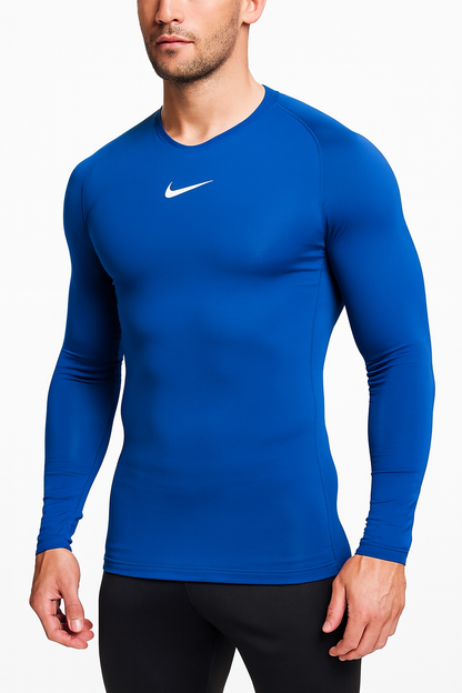 Koszulka z długim rękawem męska Nike Park First Layer z długim rękawem, NIEBIESKA