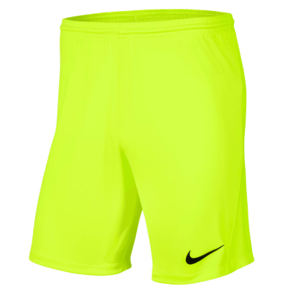 Spodenki Nike Park III, ŻÓŁTE FLUORESCENCYJNE