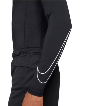 Koszulka z długim rękawem Nike Performance Pro Tight Fit, czarno-biała,