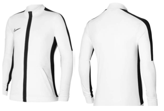 Kurtka treningowa Nike Academy 23, BIAŁO CZARNA