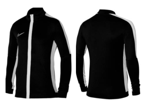 Kurtka treningowa Nike Academy 23, CZARNO BIAŁA