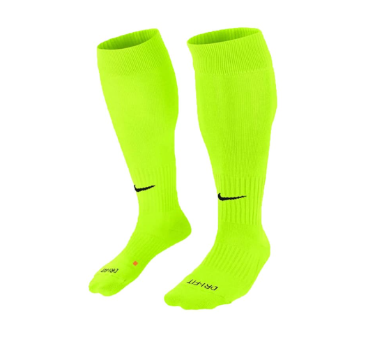 Skarpetki Nike Classic II OTC, fluorescencyjny żółtyczarny, rozmiar 42-46