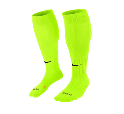 Skarpetki Nike Classic II OTC, fluorescencyjny żółtyczarny, rozmiar 42-46