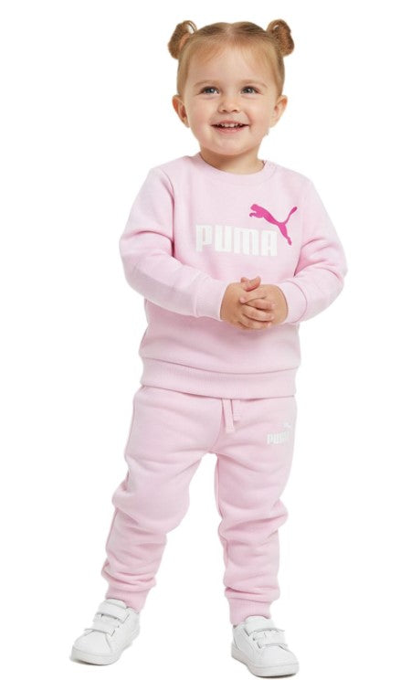 Dres dziecięcy PUMA dla chłopców i dziewcząt, 2-częściowy komplet z bawełny składający się z bluzy dresowej i swetra z okrągłym dekoltem