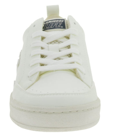 Buty miejskie damskie FLAMINGOS LIFE Roland V10 Wegańskie trampki niskie Wyprodukowano w Hiszpanii Kolor złamanej bieli