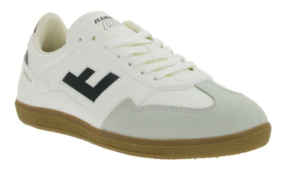 Buty miejskie damskie FLAMINGOS LIFE Burela Slim, wegańskie trampki niskie, wyprodukowane w Portugalii, wanilia/czarne