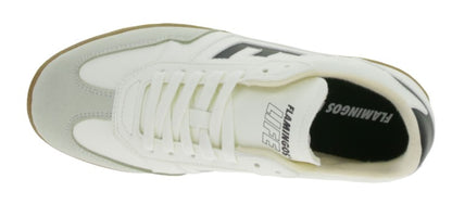 Buty miejskie damskie FLAMINGOS LIFE Burela Slim, wegańskie trampki niskie, wyprodukowane w Portugalii, wanilia/czarne