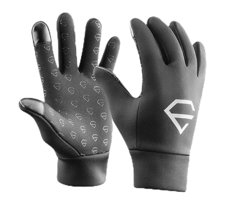 Rękawiczki rowerowe EGREGIE męskie z podszewką z polaru, do biegania z funkcją obsługi dotykowej smartfona