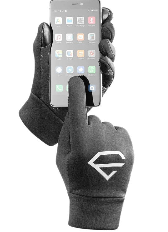 Rękawiczki rowerowe EGREGIE męskie z podszewką z polaru, do biegania z funkcją obsługi dotykowej smartfona