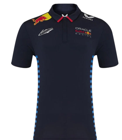Koszulka polo męska Oracle Red Bull Max-Verstappen Racing 2024 Formuła 1 F1 Team