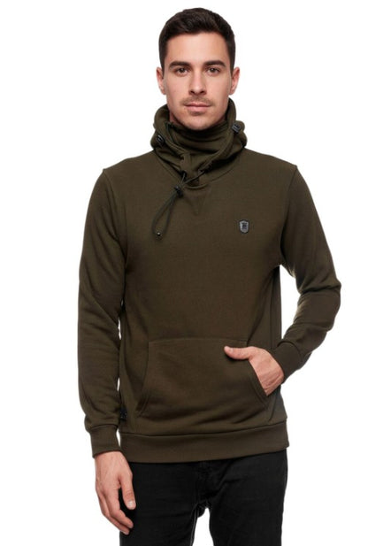 Męska sportowa bluza z kapturem/kominiarką RUSTY NEAL, kolor khaki