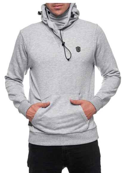 Męska sportowa bluza z kapturem/kominiarką Rusty Neal szara
